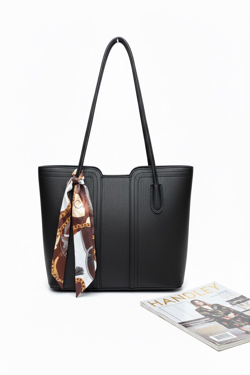 FULAR DETAYLI BÜYÜK ŞIK ÇANTA