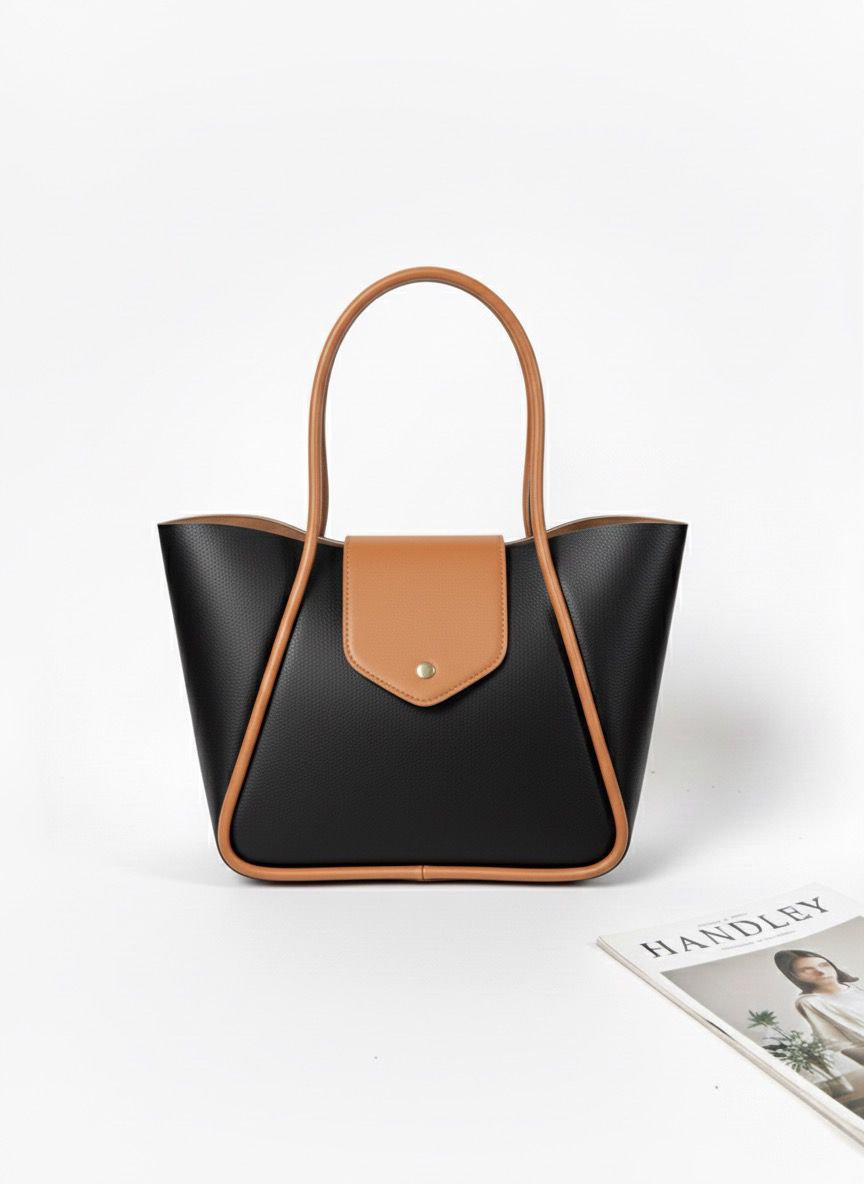 KAPAK DETAYLI ŞIK TASARIMLI ÇANTA