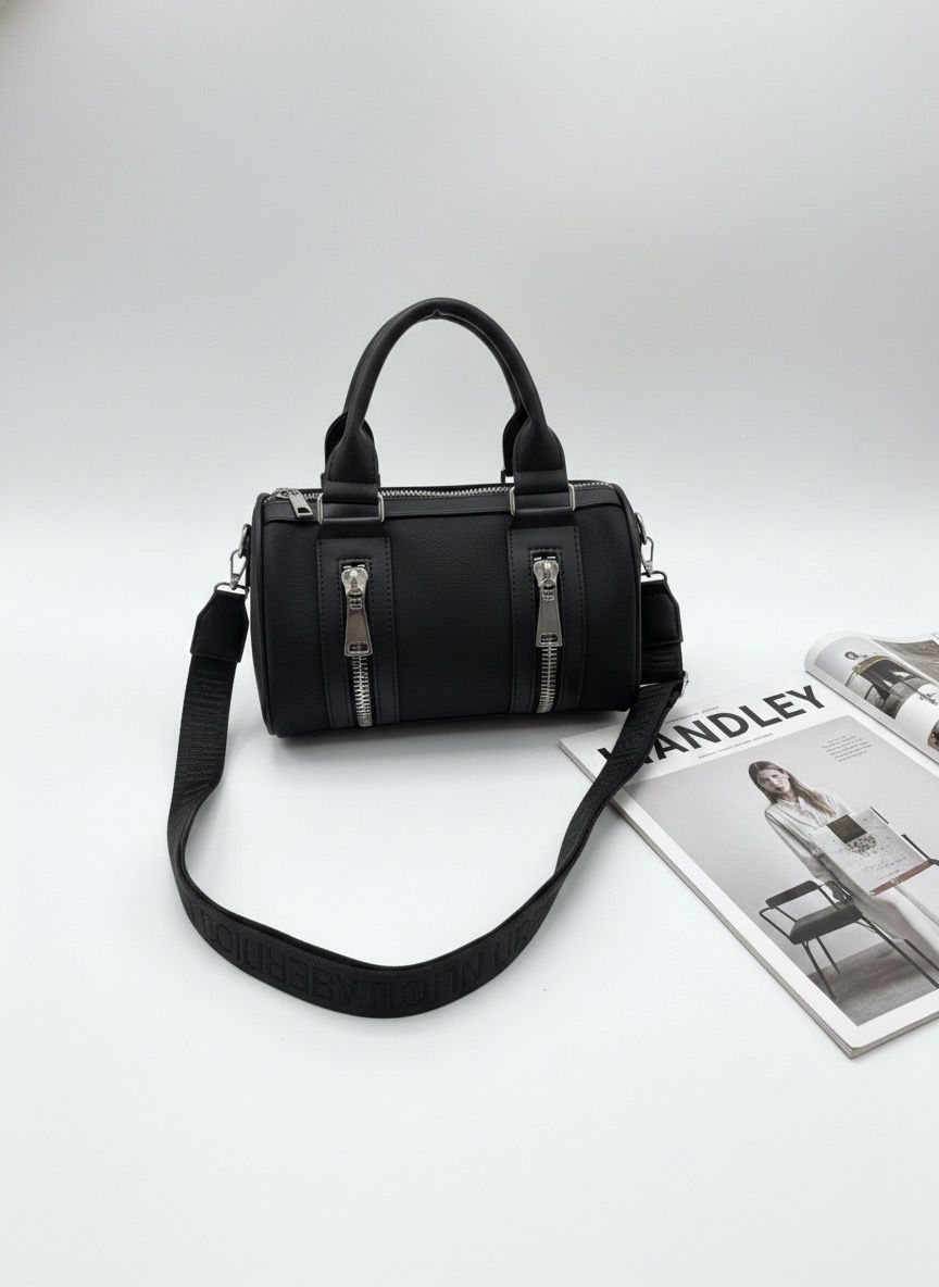 KADIN SİLİNDİR EL VE OMUZ ÇANTASI KOLON ASKILI