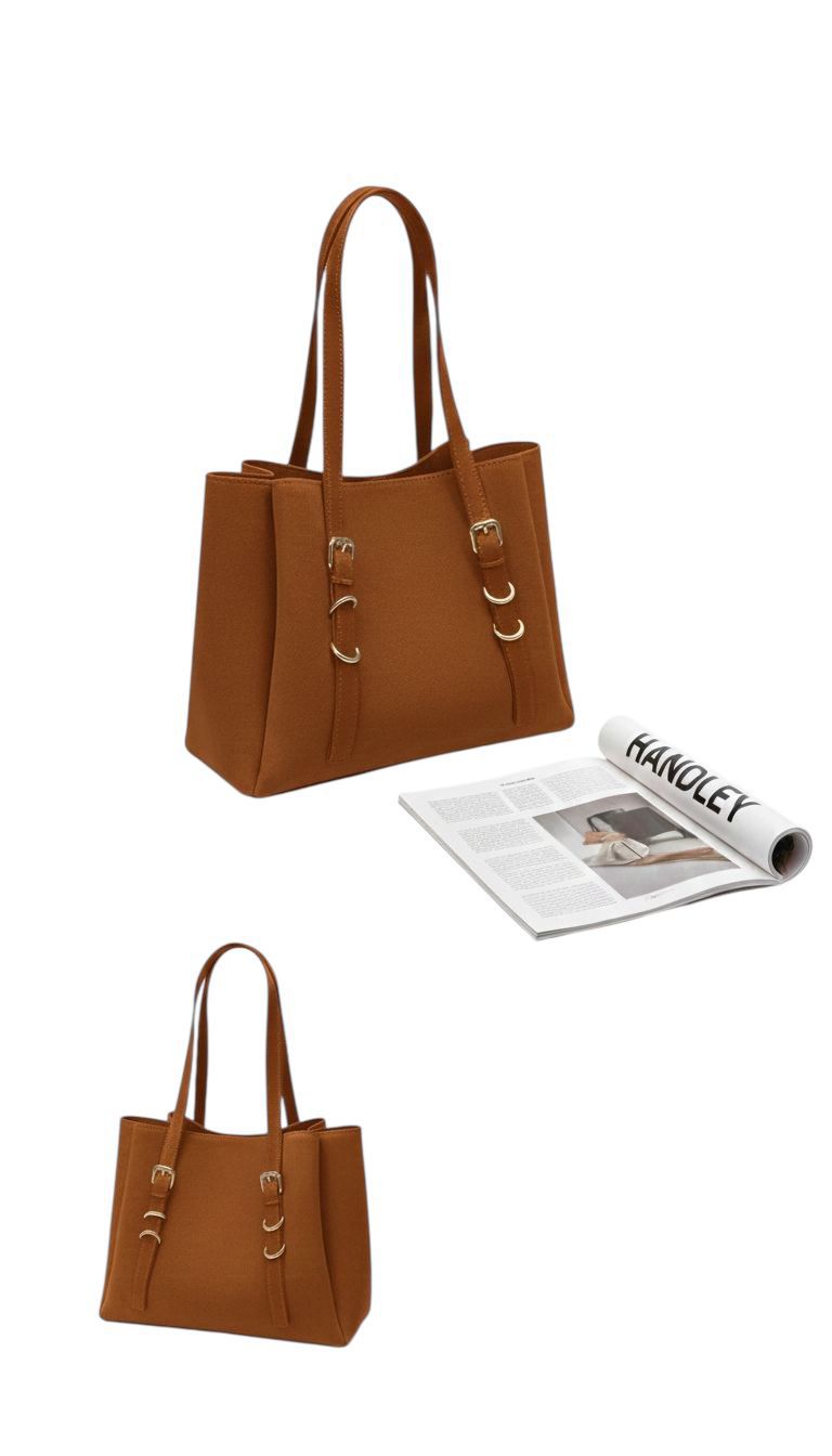 ELDEN TUTMALI ŞIK TASARIMLI SÜET ÇANTA