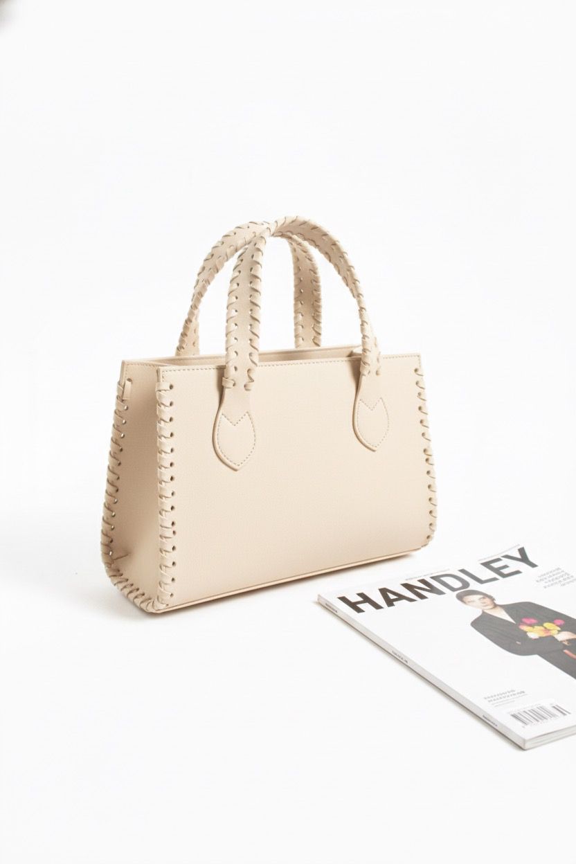 SÜET ÖRGÜ DETAYLI ÇANTA