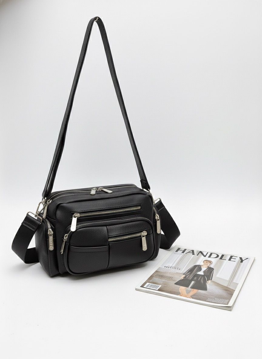 ÇAPRAZ ASKILI ÇOK BÖLMELİ ÇANTA