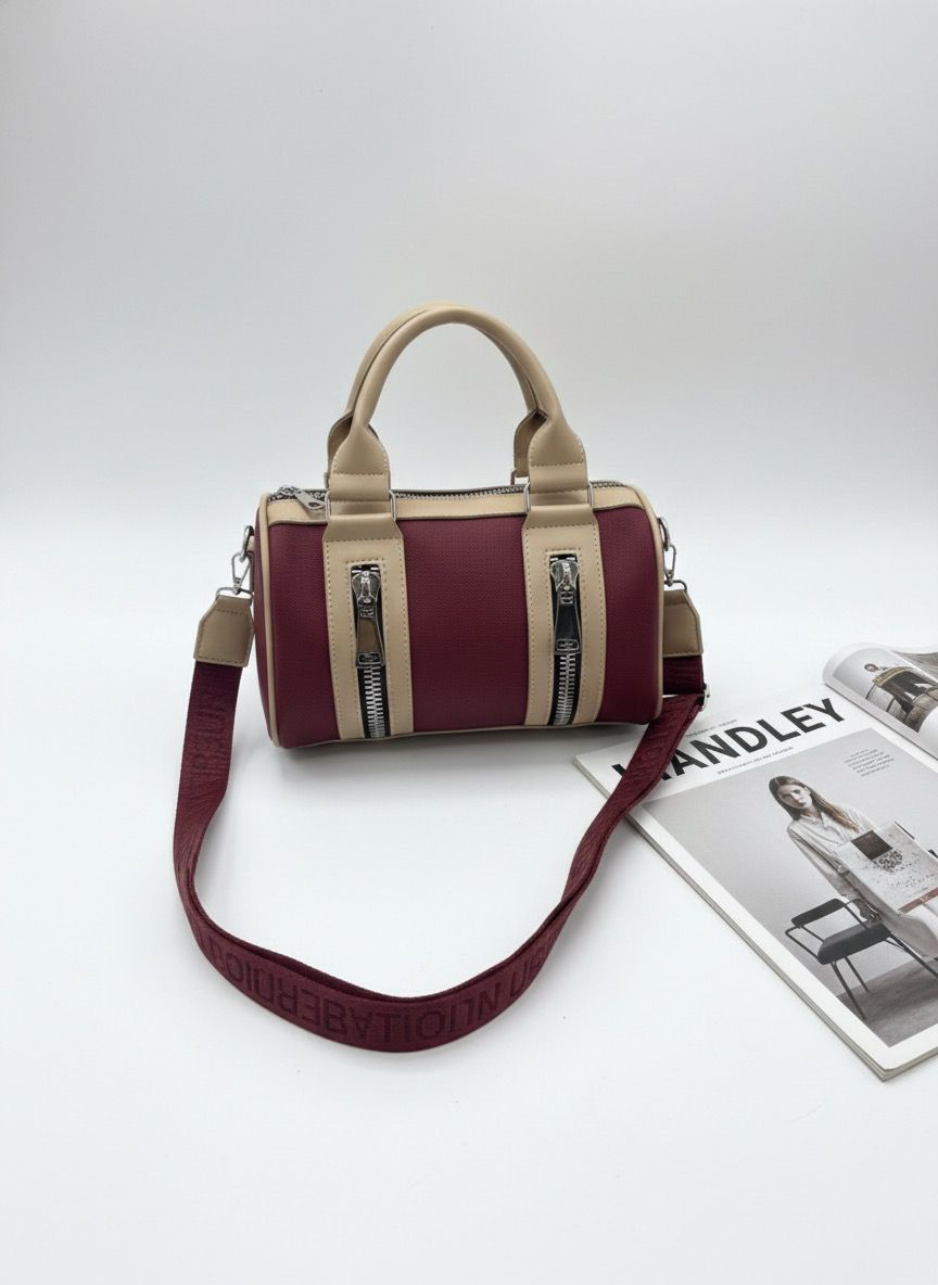 KADIN SİLİNDİR EL VE OMUZ ÇANTASI KOLON ASKILI