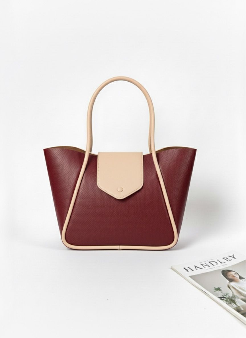 KAPAK DETAYLI ŞIK TASARIMLI ÇANTA