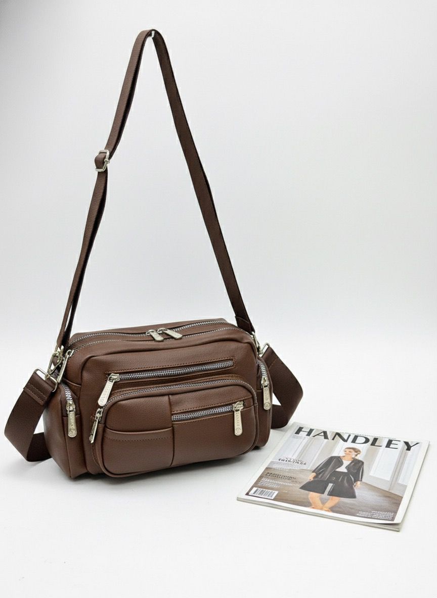 ÇAPRAZ ASKILI ÇOK BÖLMELİ ÇANTA