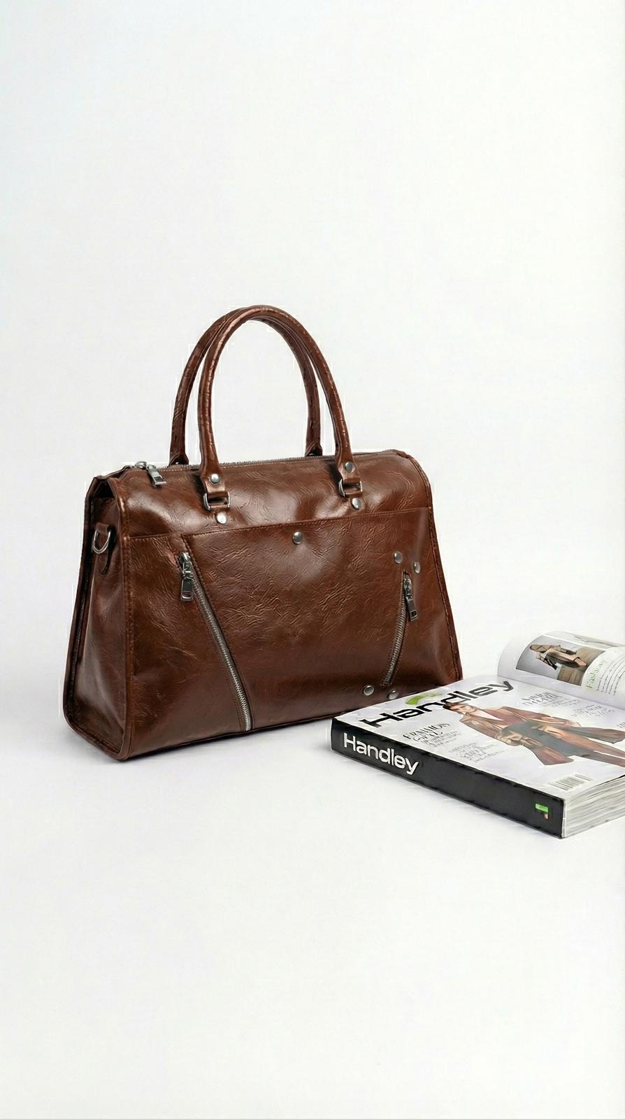 Büyük kapasiteli silindir omuz ve El çantası