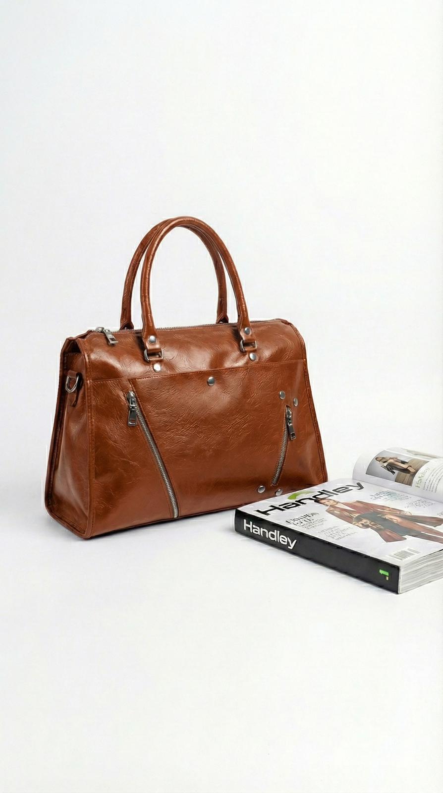 Büyük kapasiteli silindir omuz ve El çantası