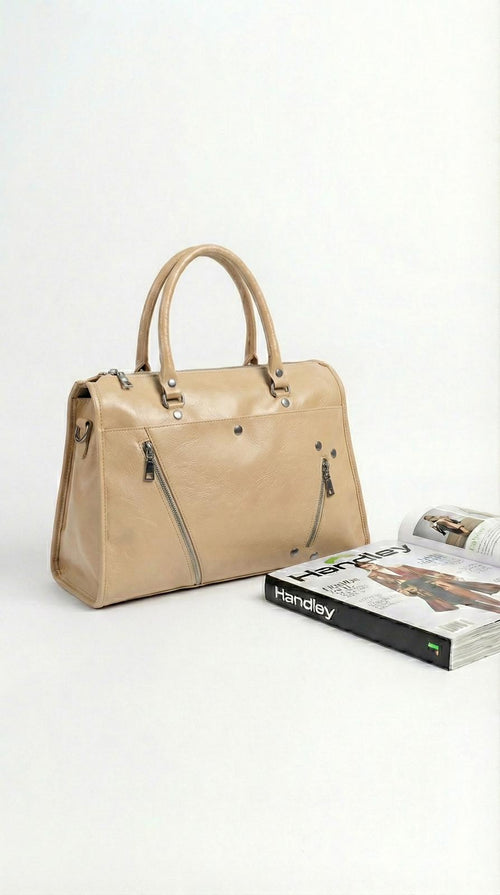 Büyük kapasiteli silindir omuz ve El çantası