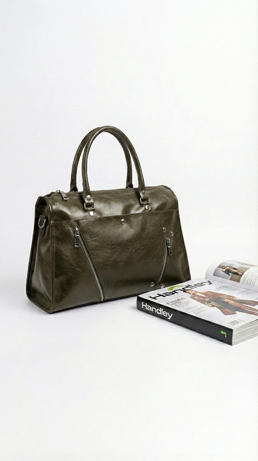 Büyük kapasiteli silindir omuz ve El çantası