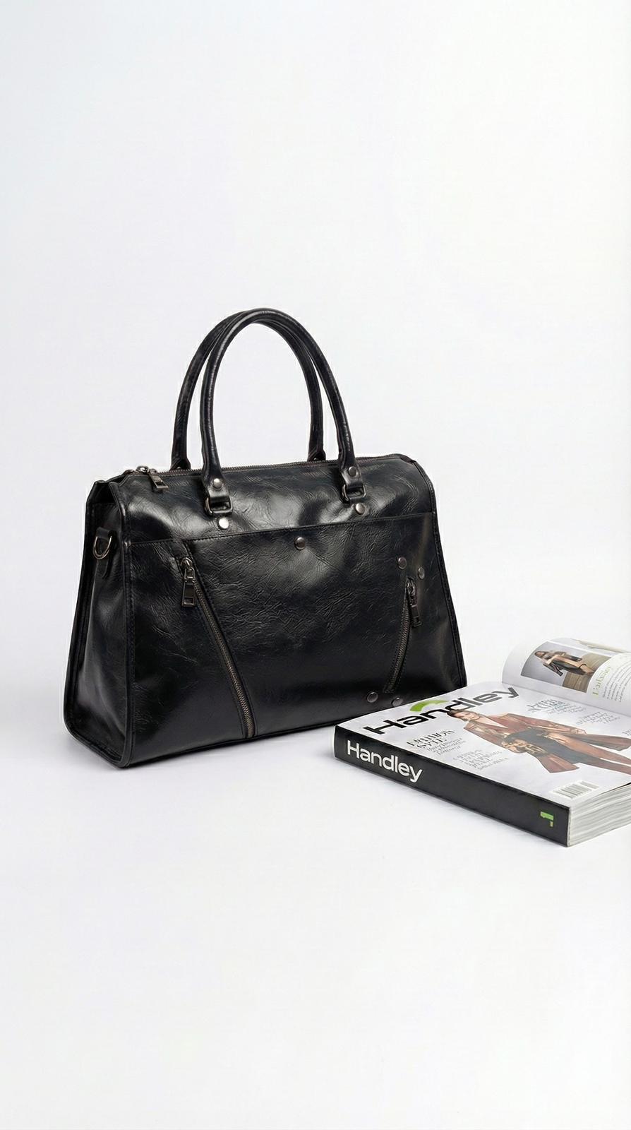 Büyük kapasiteli silindir omuz ve El çantası