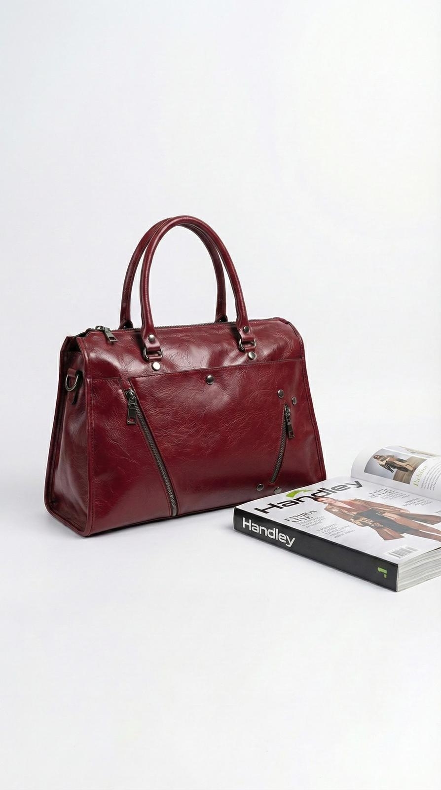 Büyük kapasiteli silindir omuz ve El çantası