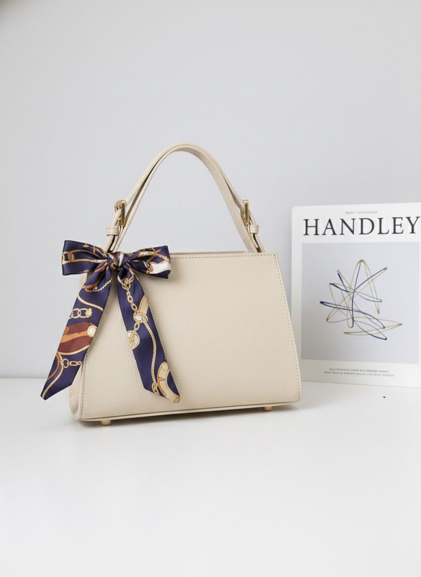 FULAR DETAYLI ŞIK TASARIMLI ÇANTA