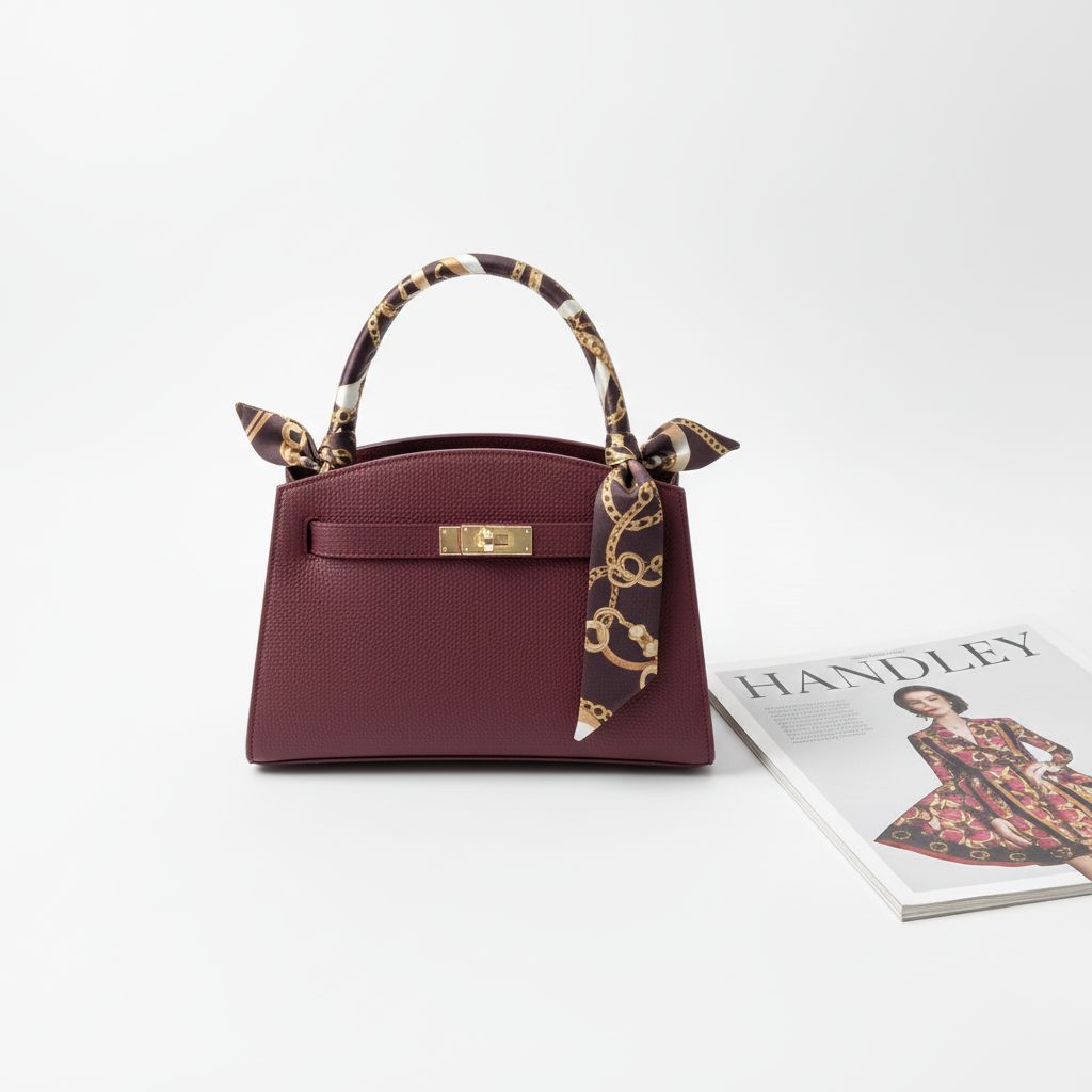 ELDEN TUTMALI FULARLI ŞIK ÇANTA