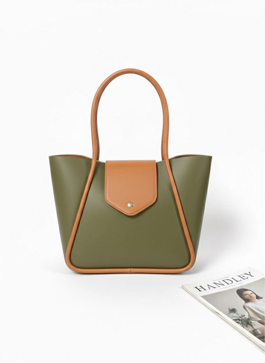 KAPAK DETAYLI ŞIK TASARIMLI ÇANTA