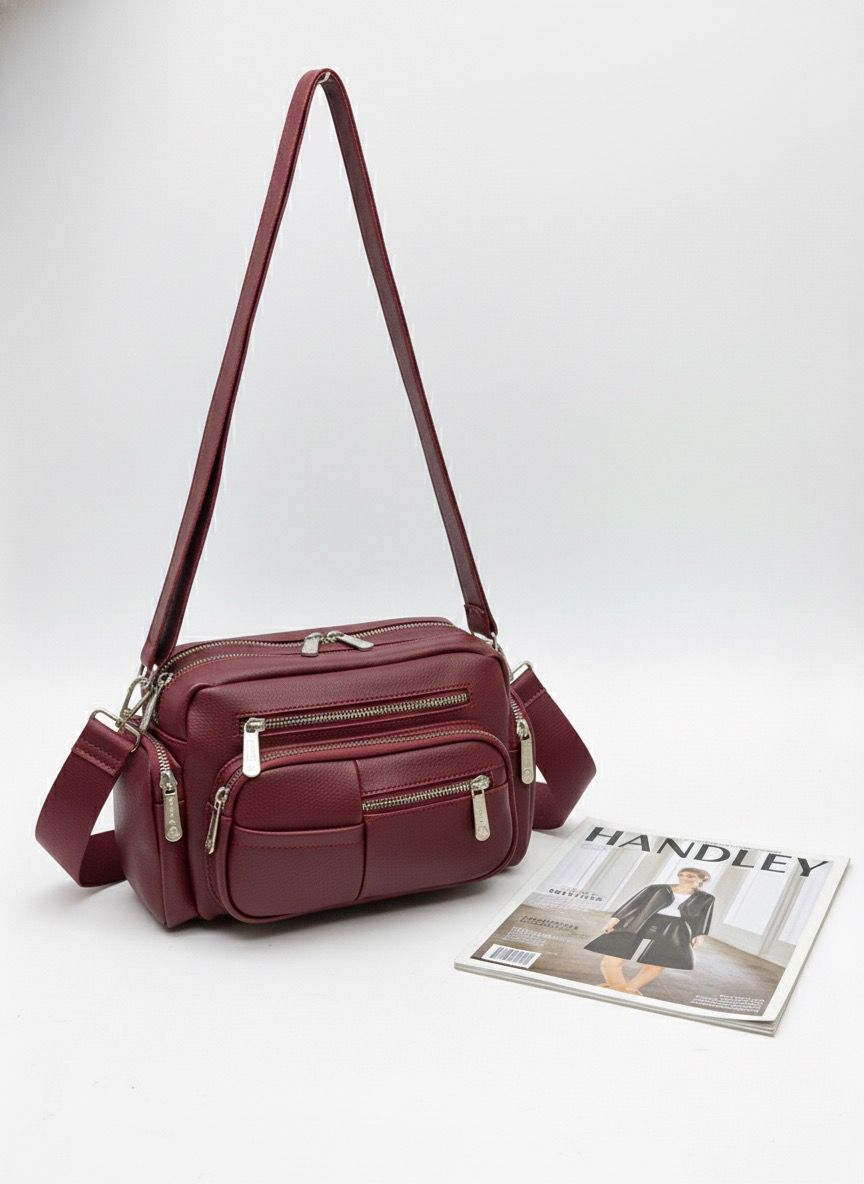 ÇAPRAZ ASKILI ÇOK BÖLMELİ ÇANTA