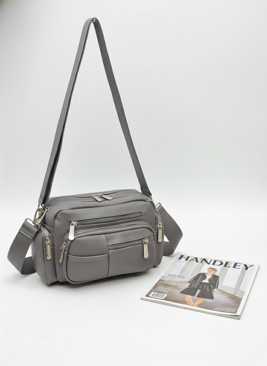 ÇAPRAZ ASKILI ÇOK BÖLMELİ ÇANTA