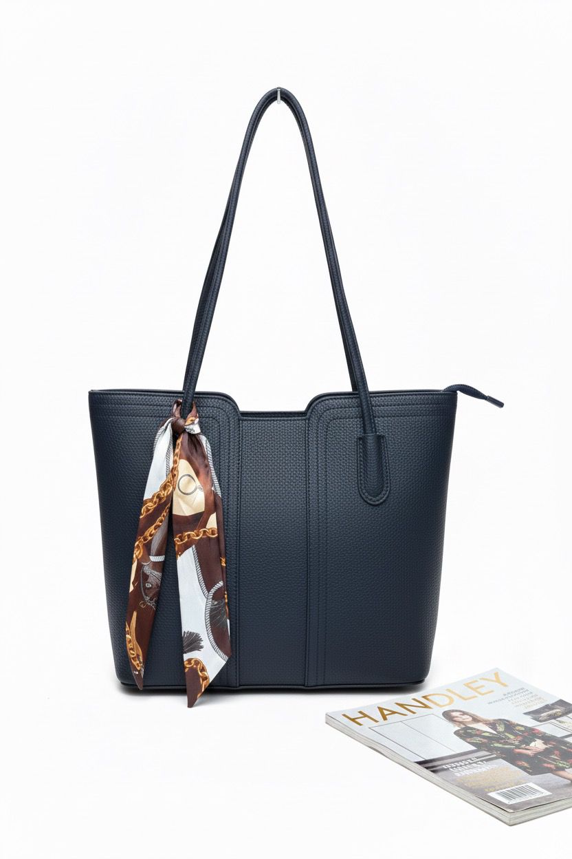 FULAR DETAYLI BÜYÜK ŞIK ÇANTA