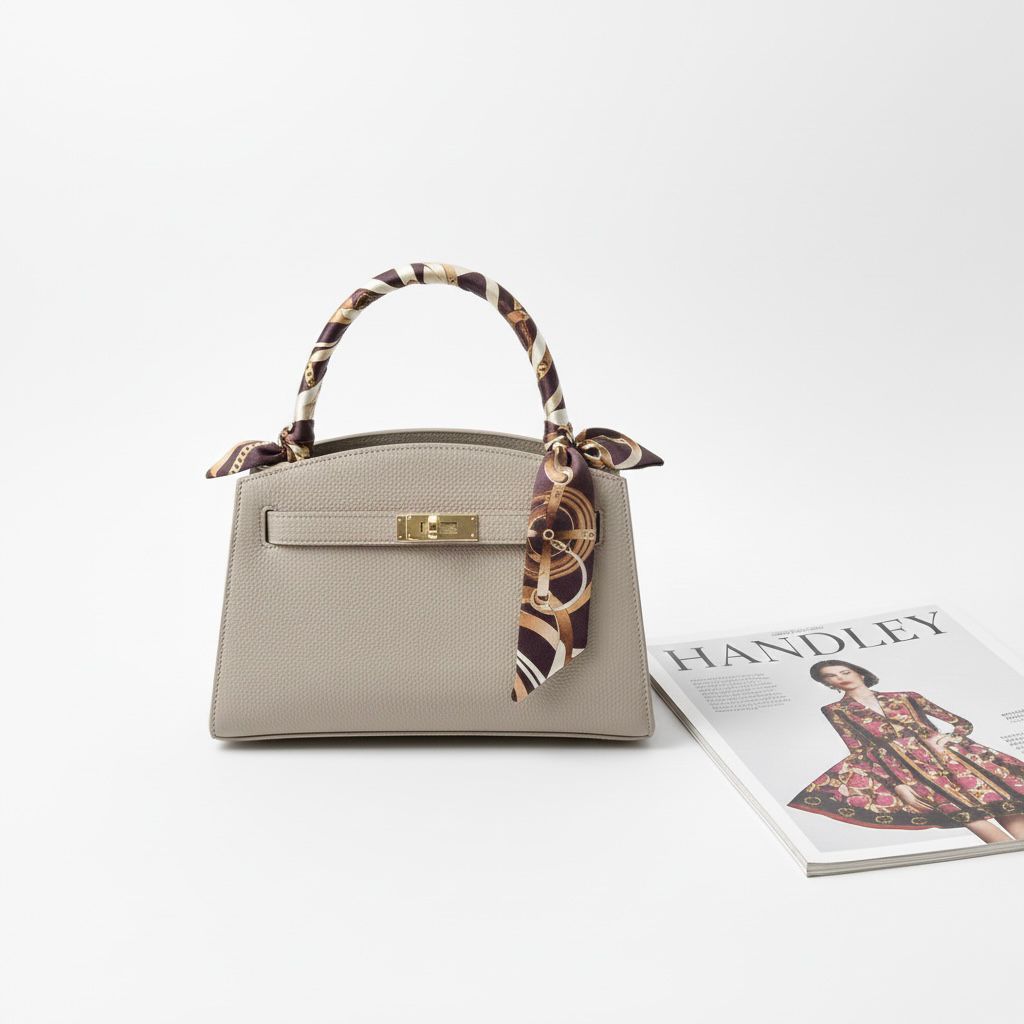 ELDEN TUTMALI FULARLI ŞIK ÇANTA